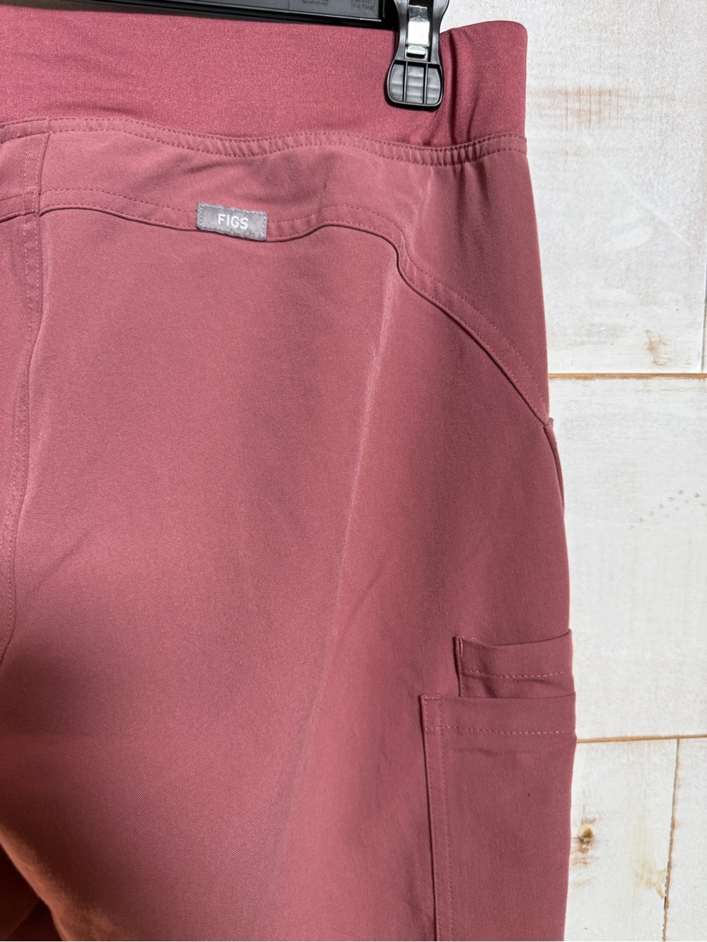 Women's Relaxed Drawstring Scrub Pants and Top Dusty Rose - Picture 11 of 11